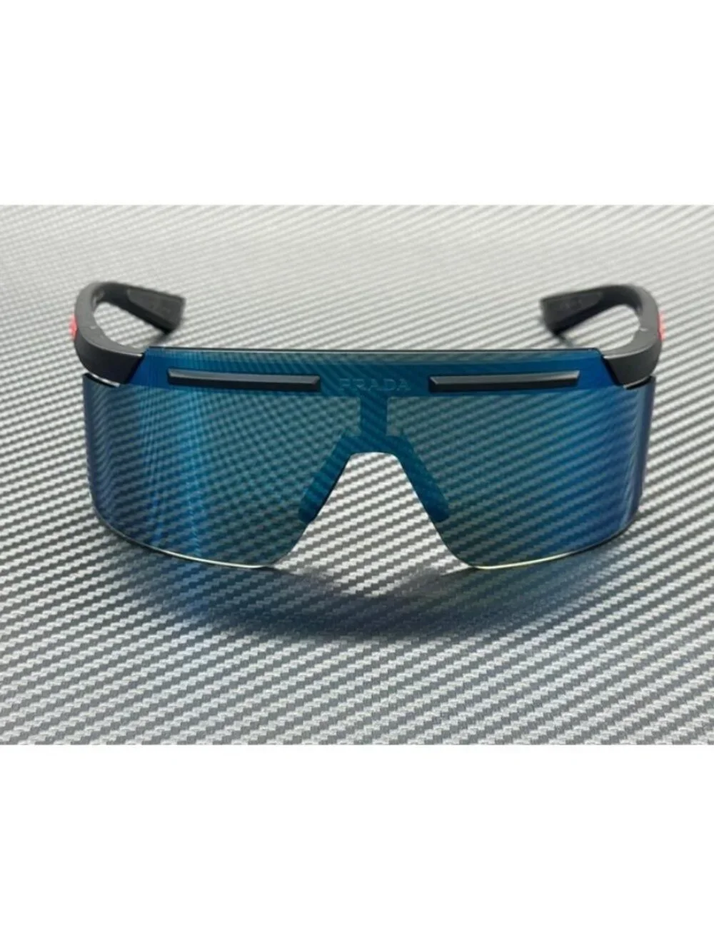 New Prada Linea Rossa Men Matte Black Sunglasses 60-21-130